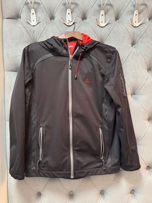 Geaca ock negru cu rosu