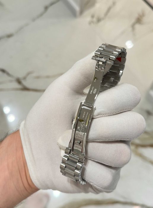 rolex day-date 40mm сребристо/синьо