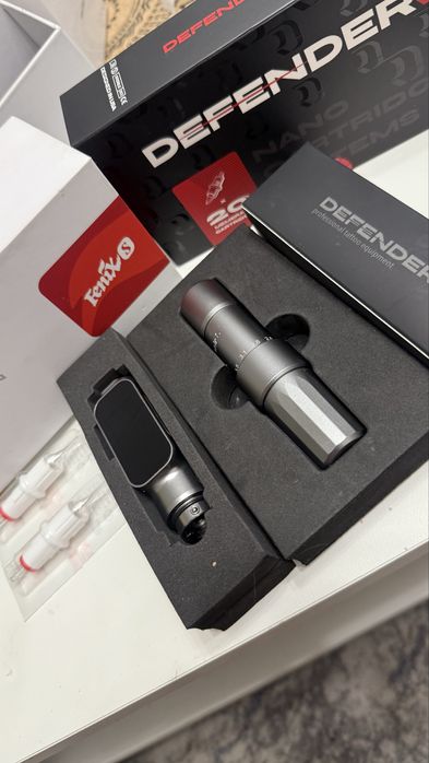 Тату-машинка Defenderr FENIX S роторная 12000 + картриджи