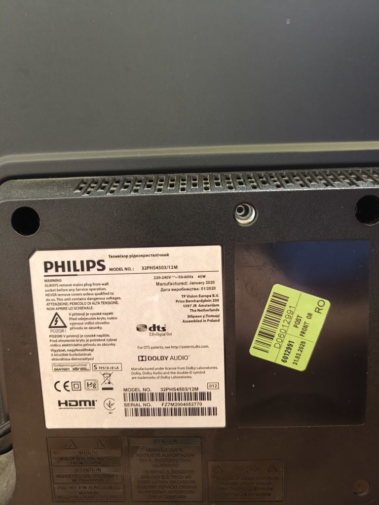 Televizor Philips HD 80CM•Amanet Lazar Crangasi•53192