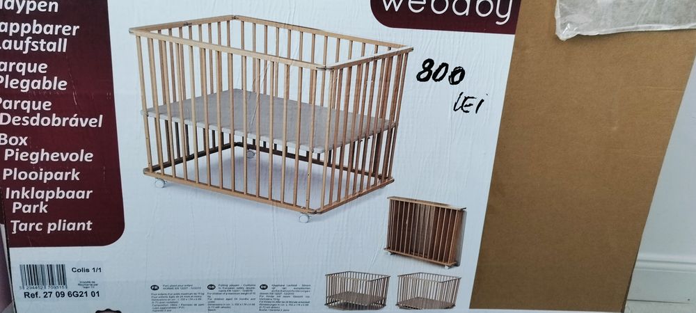 Pătuț bebe  lemn