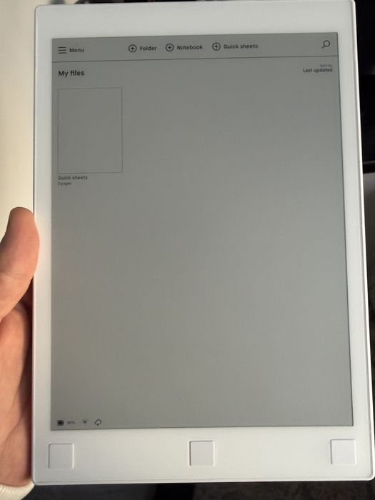 Remarkable paper tablet v1 ebook e-book reader