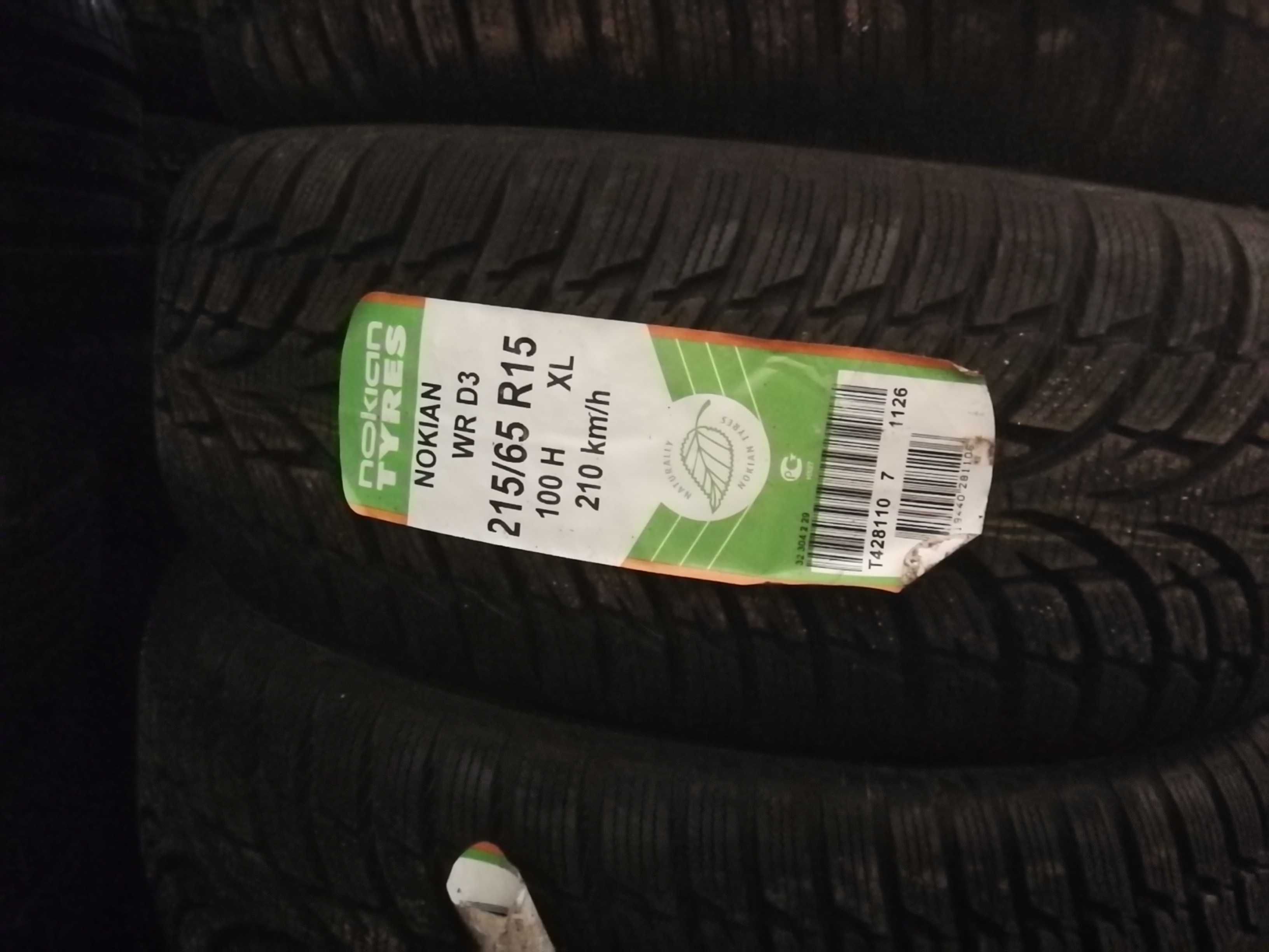 Нови зимни гуми R15 215/65 Nokian WR D3 100H ExtraLoad