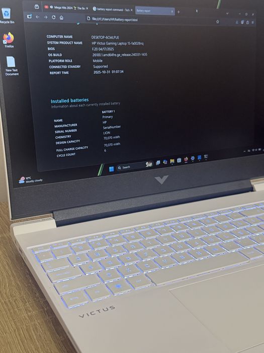 HP Victus 16 RTX 4060 NOU folosit 2 zile Garantie jumate 2027 i7-13620