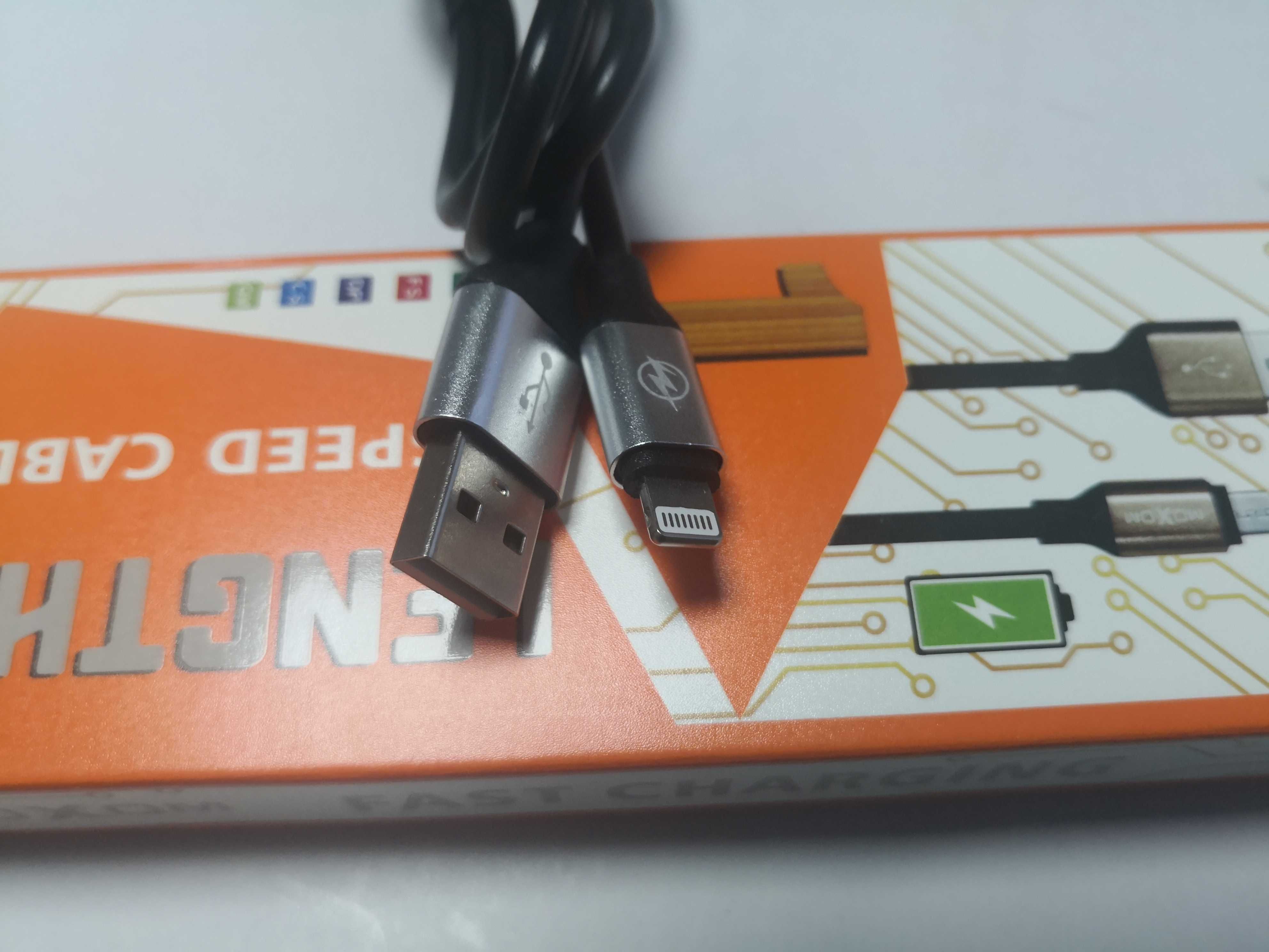 Cablu usb - micro usb/iphone/tip c de 2,4 A cu incarcare rapida de 1 m