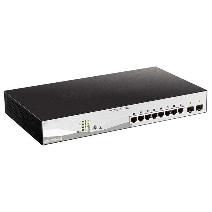 Свич POE Switch DGS-1210-10E 8- PoE 10/100/1000 Мбит/сек