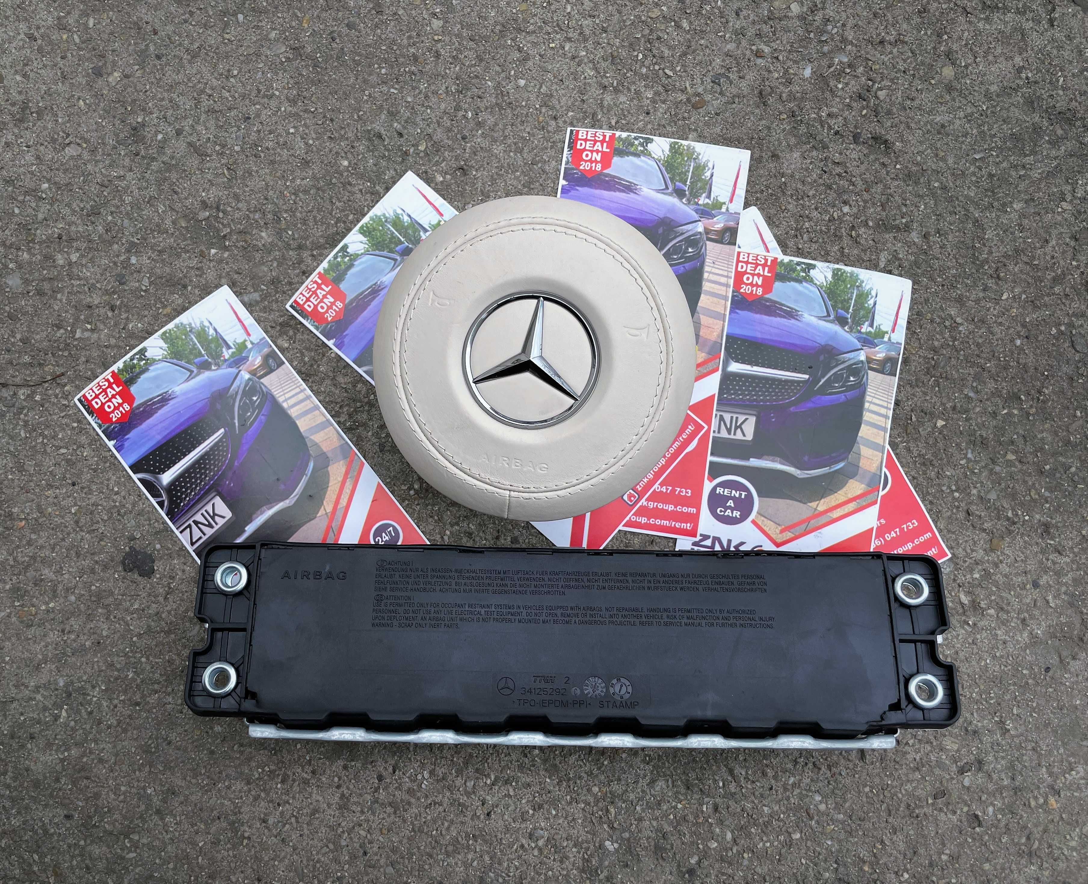 Mercedes Benz S w223 set centuri de siguranta - kit airbag