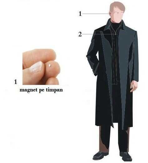 Magnet oval de extractie pentru casti de copiat + 4 magneti de rezerva