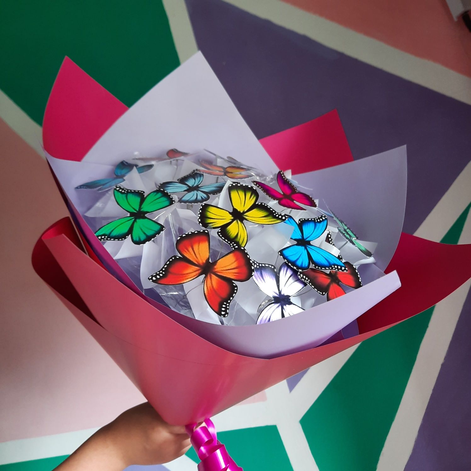 Букет бабочки сладкий подарок день рождение сюрприз тренд новый год