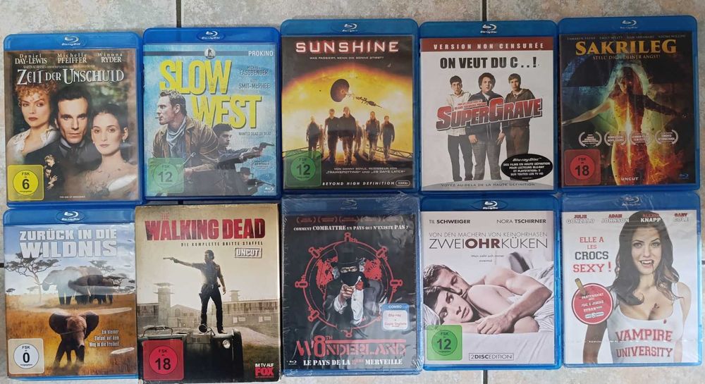 pachete Discuri originale BluRay, toate genurile (cu/fara romana)