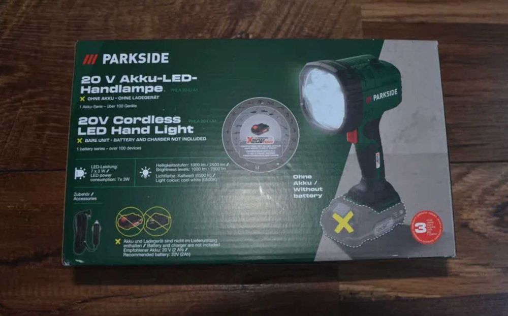 LED лампи на Parkside 20 волта - на батерия