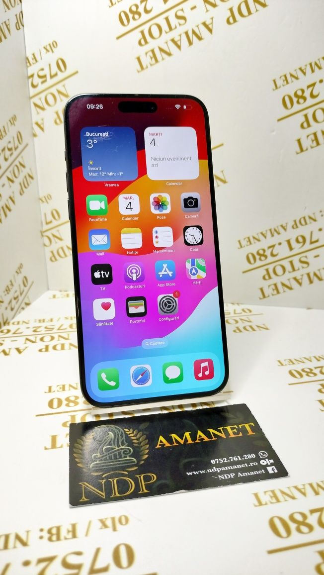 NDP Amanet Brăila iPhone 15 Pro Max 512gb(3129)