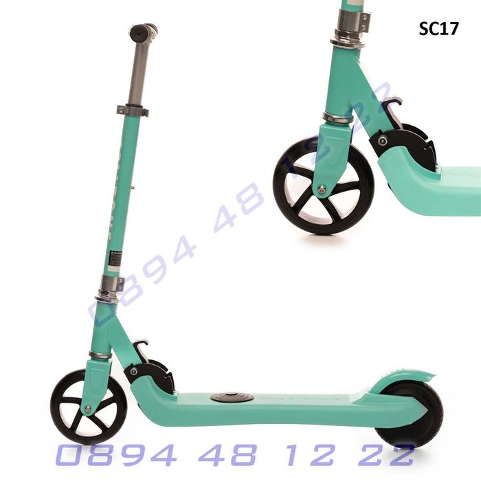 Мини детски електрически скутер ел Тротинетка деца лека цветна здрава