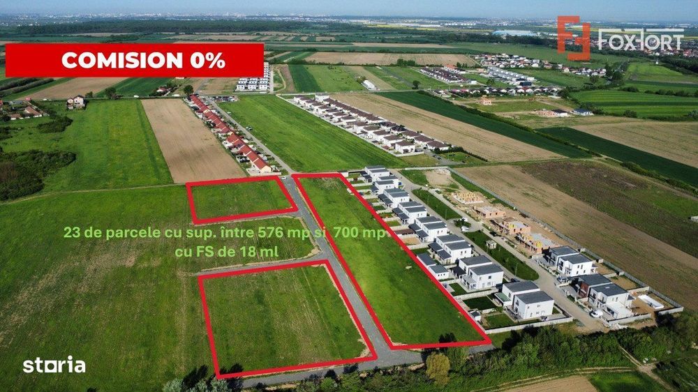 COMISION 0% Parcela teren 630 mp, Bucovat - Pozitie excelenta!