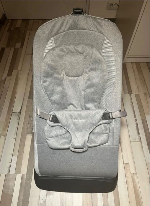 Fotoliu balansoar 2 in 1 Moby-Sistem Lily gri