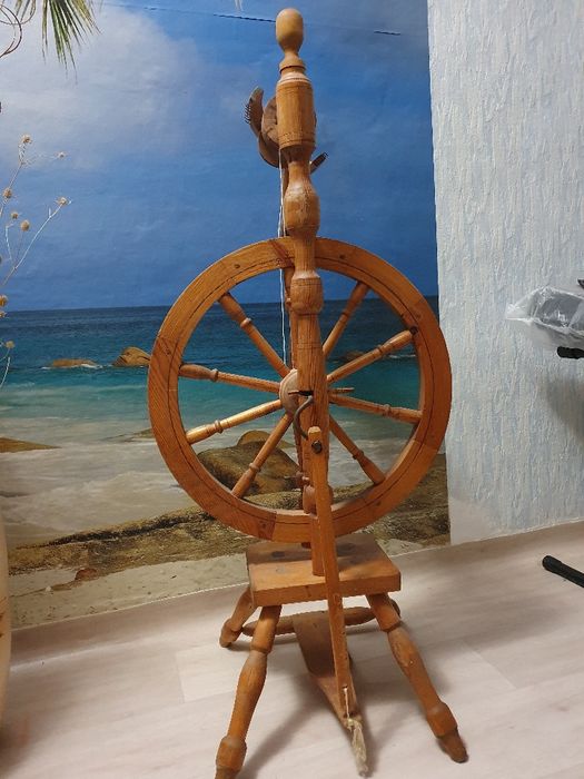 Раритетная прялка деревянная