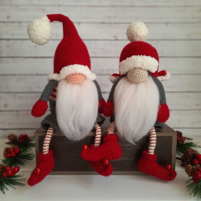 Новогодние гномы, сувенир, подарок. Новогодний декор