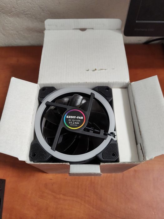 Set ventilatoare 120mm argb 5 pack ring,controller,remote,negru,noi.
