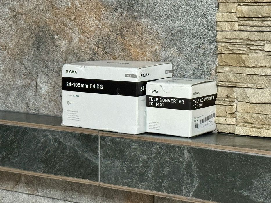 Obiectiv Sigma 24-105mm F4DGNikon/ TeleConverter TC-1401/ Noi, 0 Cadre