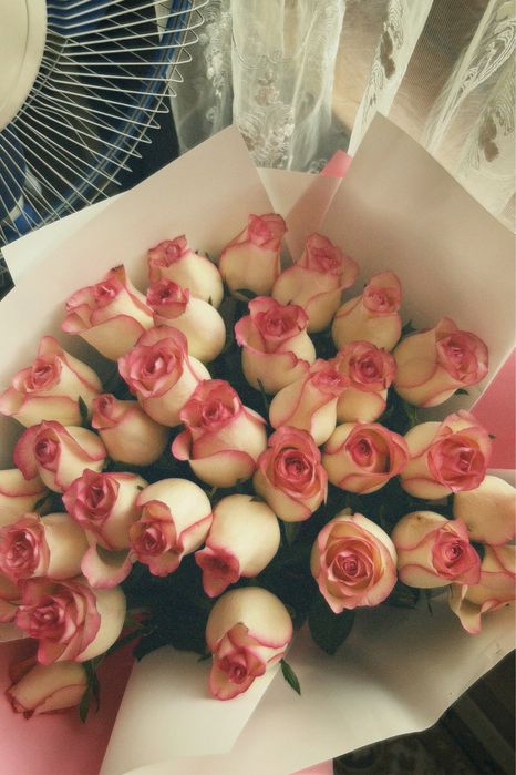 Свежие розы,розового цвета,торг есть