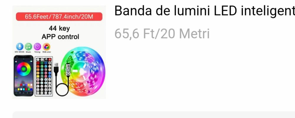 Banda de luminat 20m
