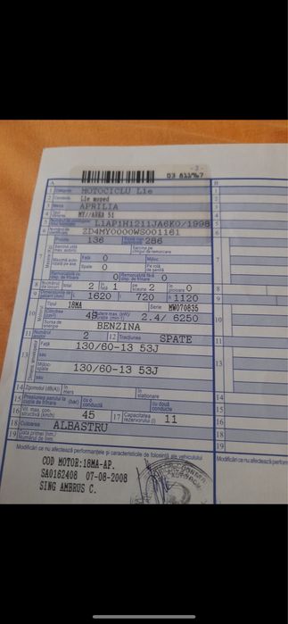 Aprilia Area 51 cu acte Doar sapt asta la pretul asta!