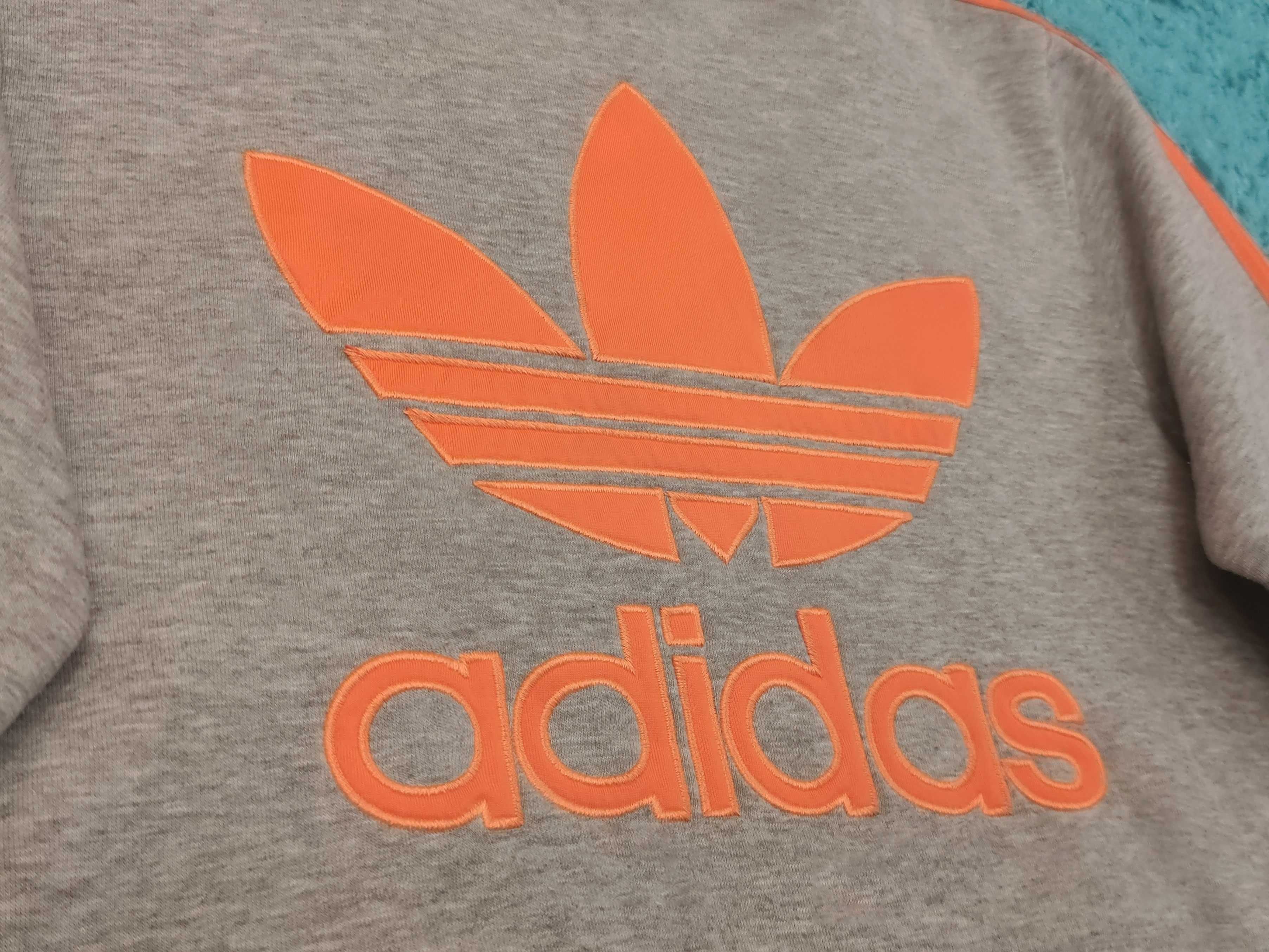 Hanorac Adidas Trefoil - Grey/Orange