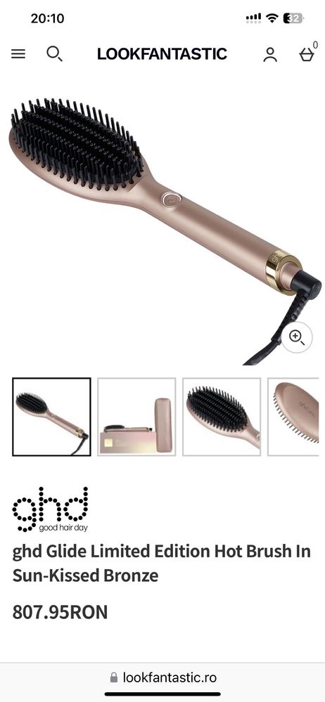 GHD.  Set  Perie ceramica  editie limitata