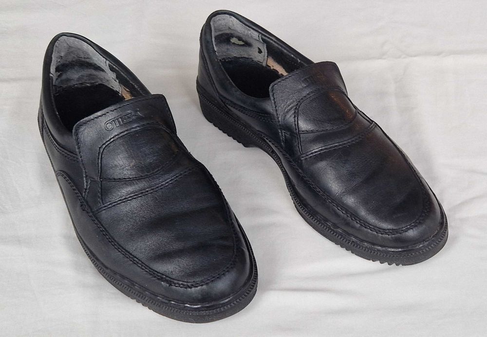 Pantofi barbatesti piele Otter negri 42