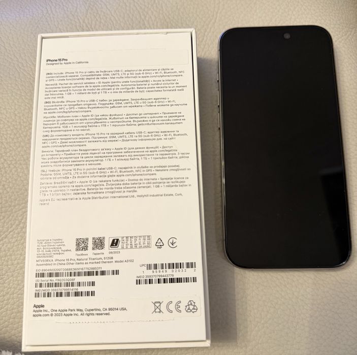 Iphone 15 Pro Natural Titanium 512 GB