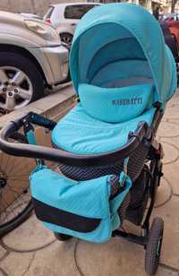 Бебешка количка 3 в 1 Maseratti