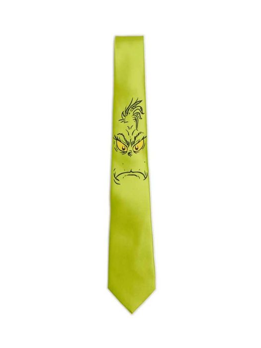 Cravata de Craciun The Grinch originala licentiata Dr. Seuss Satinata