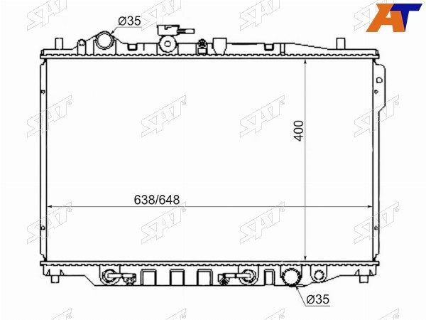 Радиатор Mazda 626