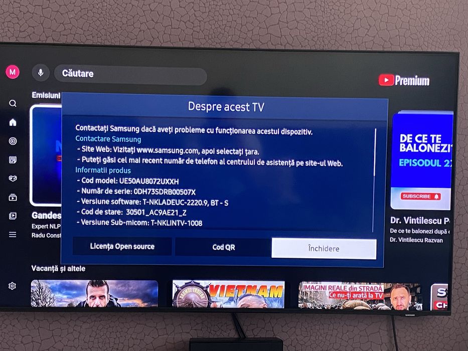 TV Samsung 50AU8072 125 cm