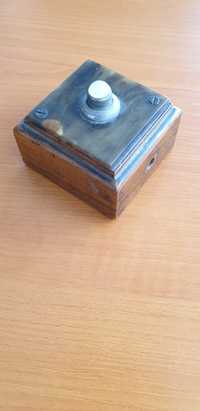 Buton intrerupator sonerie servitor vintage colectie Anglia 1910