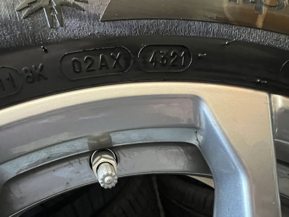 Jante Roti Orginale BMW cu anvelope iarna BMW G30 G31 anvelope MIchelin 225-55-17 senzori presiune BMW seria5
