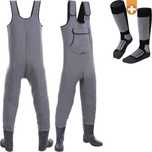 Waders, cizme costum neopren pescuit, bonus sosete termice
