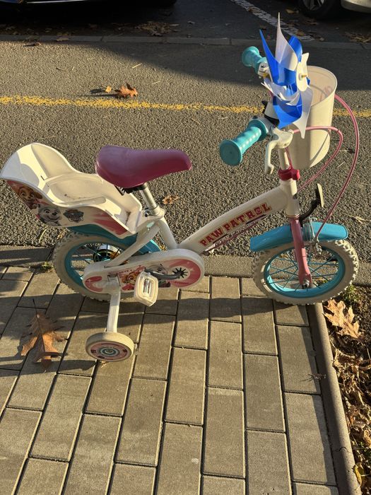 Bicicleta copii Paw Patrol 1281, 12", metal, pentru varsta 3-5 ani