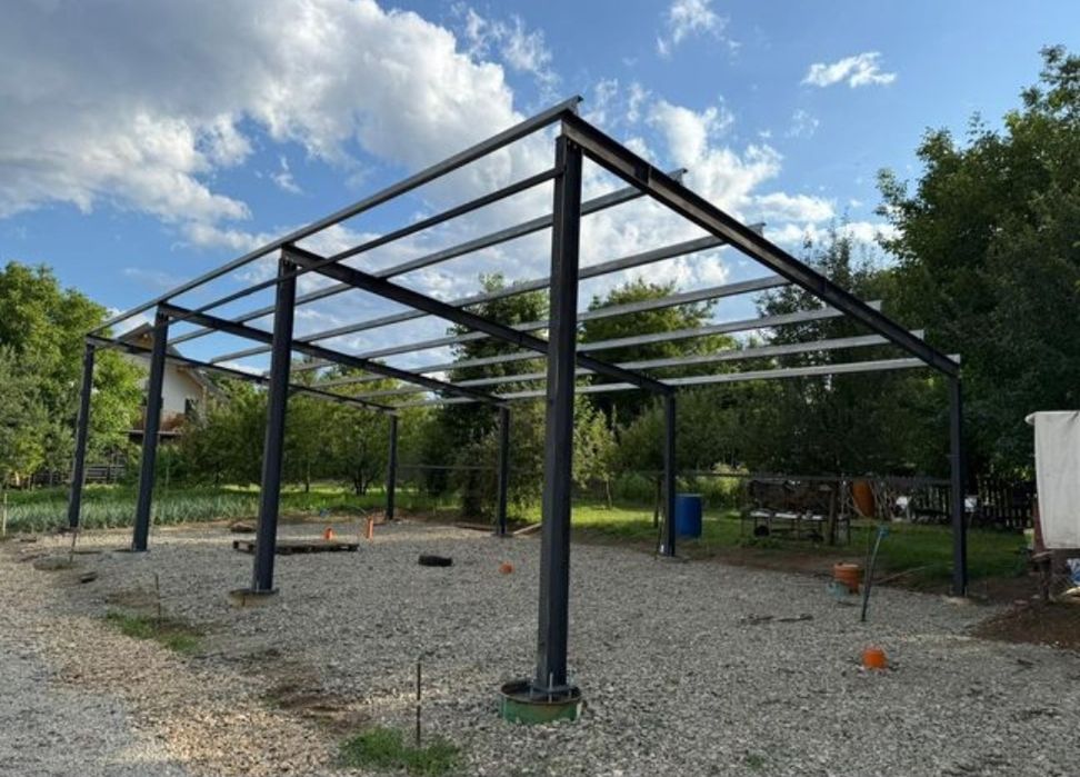 Vand și construiesc o gama larga de hale sau structuri metalice noi ne