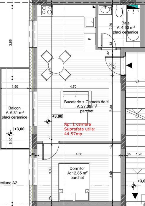 Apartament cu 2 camere, finisat nou, zona Cetatii