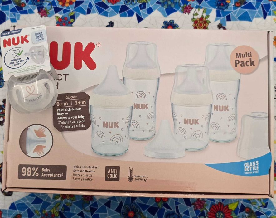 NUK PERFECT MATCH четири шишета и залагалка