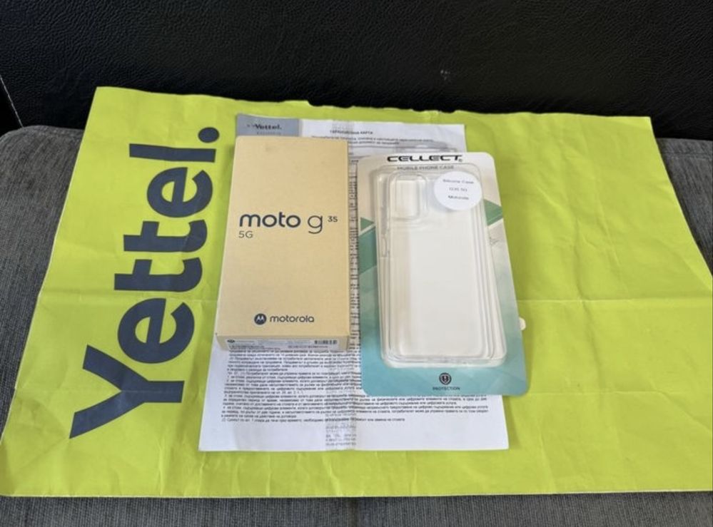 ЧИСТО НОВ 256GB Motorola g35 5G Гаранция Yettel 2028 Black