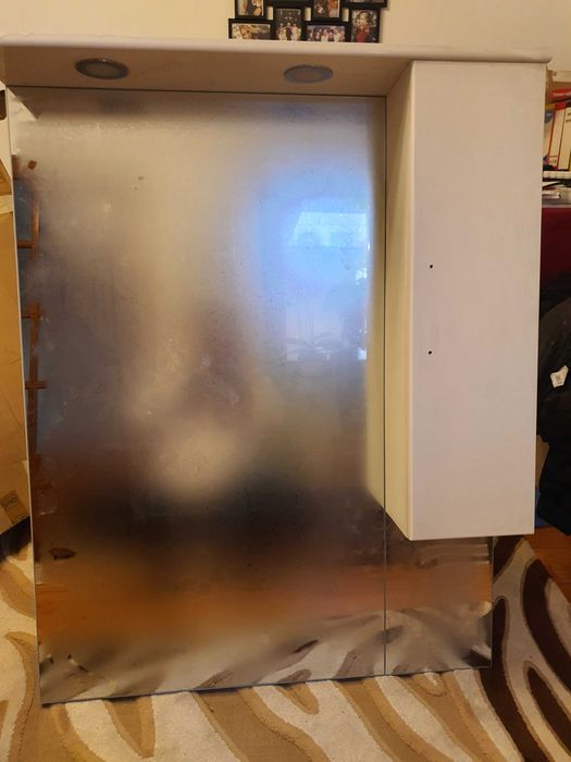 Dulap baie cu oglinda si iluminare, Savini Due Rimini, nou