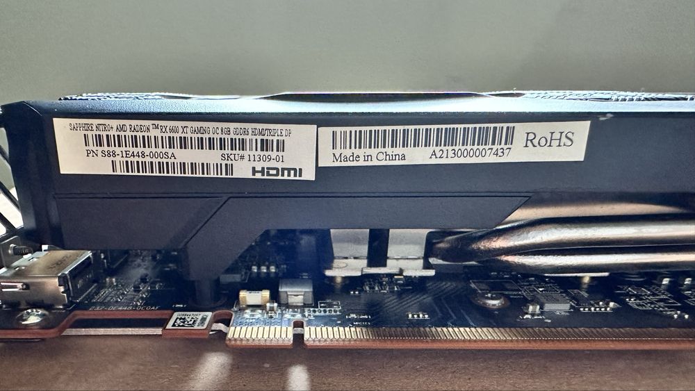 RX 6600XT 8 GB Sapphire NITRO +