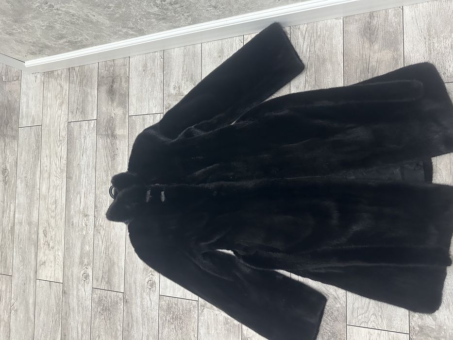 Норковая шуба BlackLama элитный мех