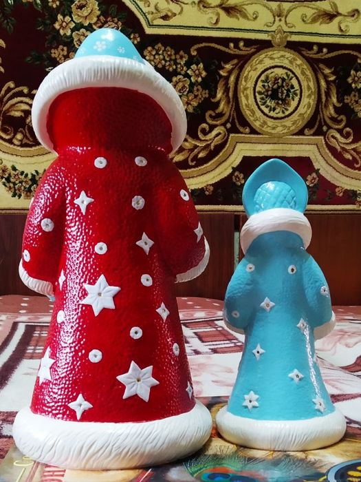 Комплект дед Мороз и Снегурочка в отличном состоянии.