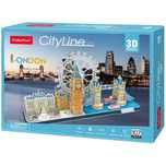 Sigilat Puzzle 3D Cubic Fun - City Line, Londra, 107 piese