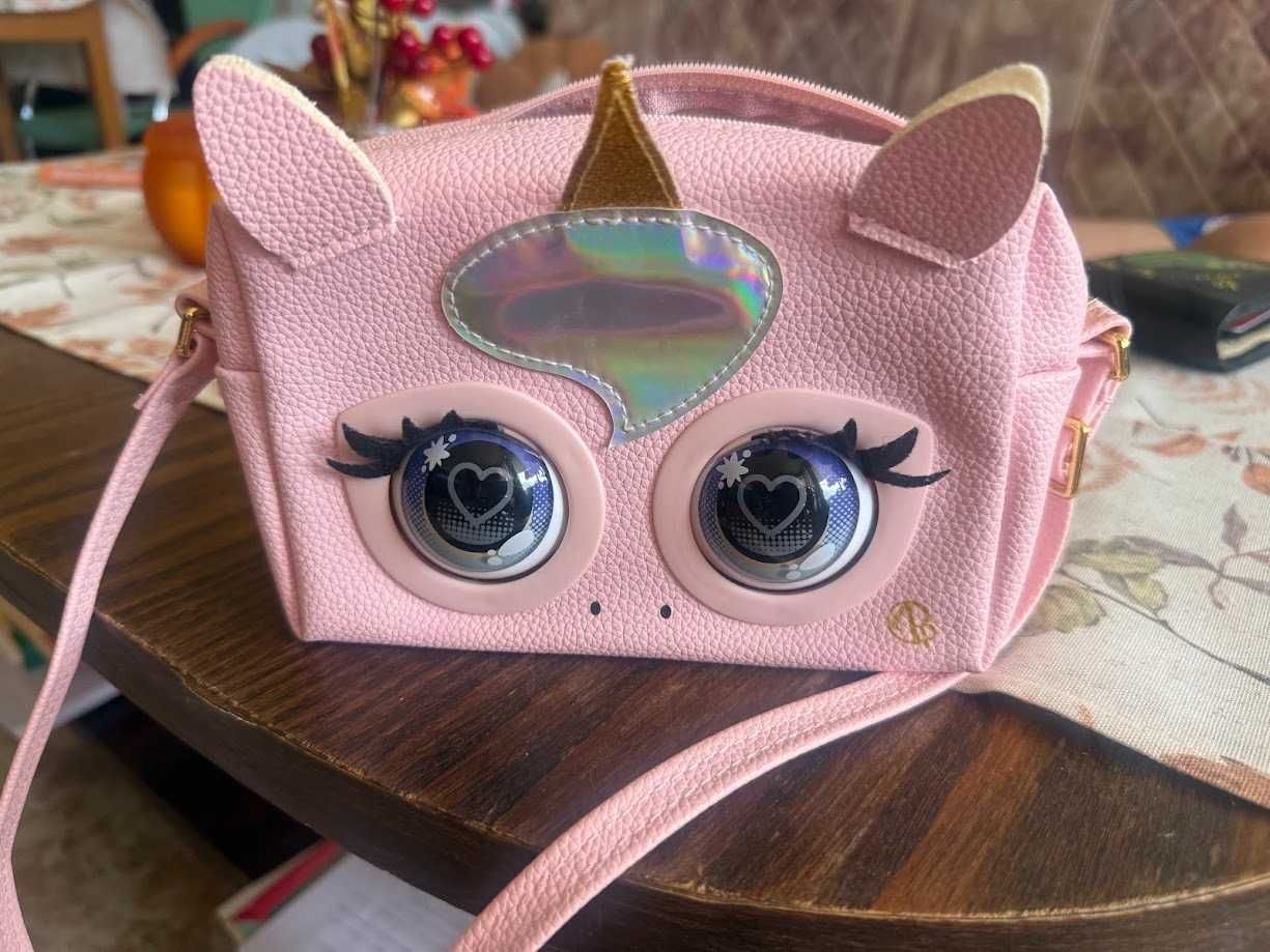 Чанта Purse Pets - Еднорог, със звуци и реакции