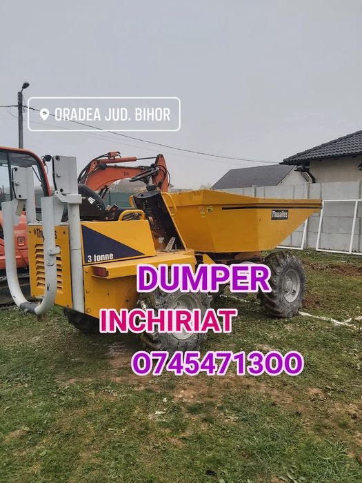 Nisip, piatra, pământ grădină, nivelare cu utilaje dumper