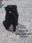 Etik,kablukli,qora
